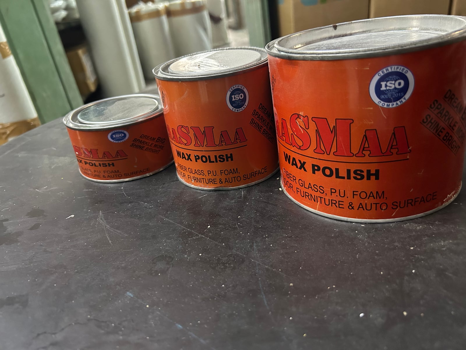 Aasmaa Wax Polish Tins   Tabletop 04