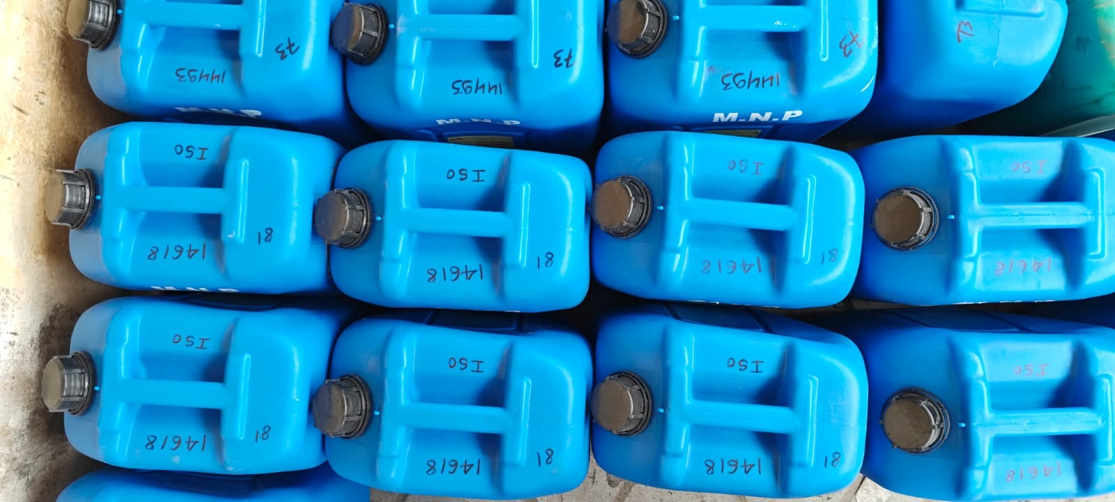 Blue Material Cans   Godown Stock 02